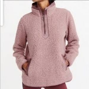 Abercrombie and Fitch quarter zip Sherpa